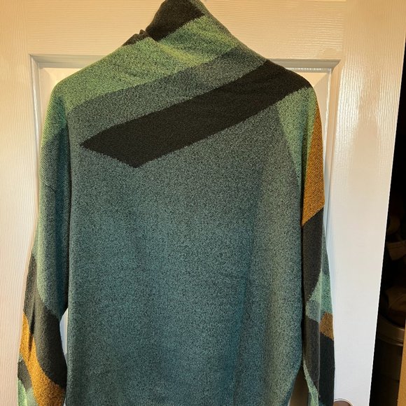 Prana Santa Anna Sweater Peacock Size L 